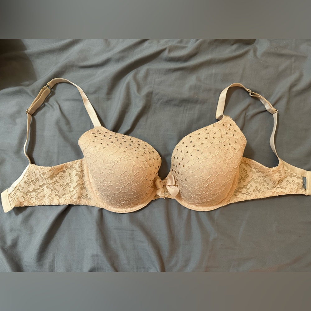 Aerie Sparkly Nude Bra